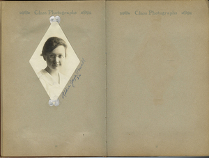 Single image of Ardath's classmate. Signed "Addie Jane Powell, 22".