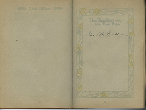 Signature from a single teacher, Geo. W. Gould.