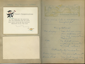 More congratulations cards as well as reminders of what to bring on commencement day.