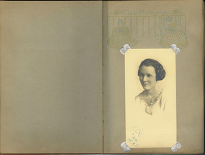 Ardath Caldwell dressed in her finery. Meridian High School class of 1922.