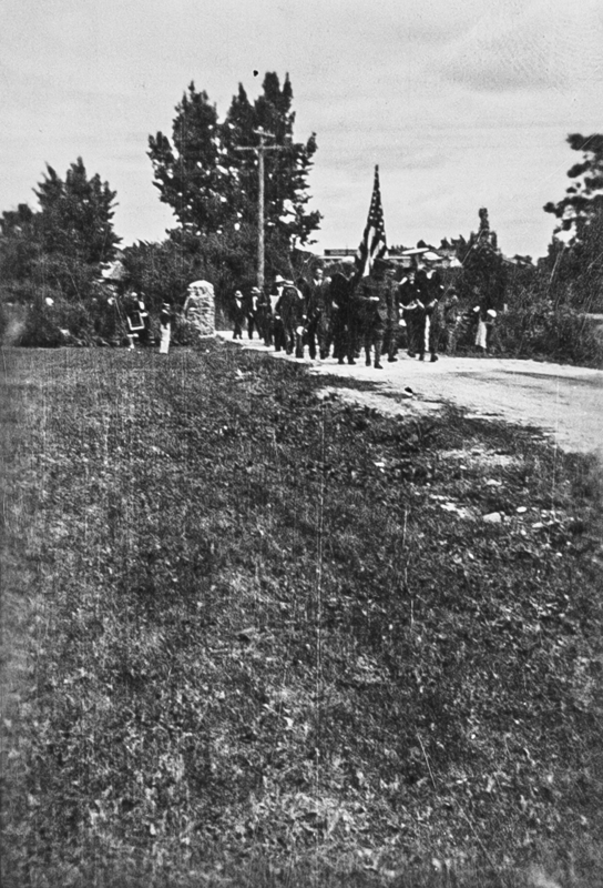 Parade for Memorial Day at the cemetery