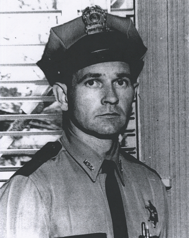 Picture of Police Chief Gene Hiner, circa 1963, the year he became Meridian's Chief of Police