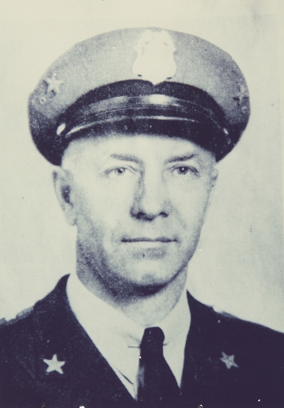 Photo circa 1944 when Rudy Rossow served as Meridian Police Chief.