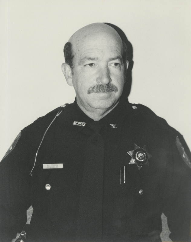 Photo of Police Chief Bill Gordon, who served from May 1989 to September 2001. 