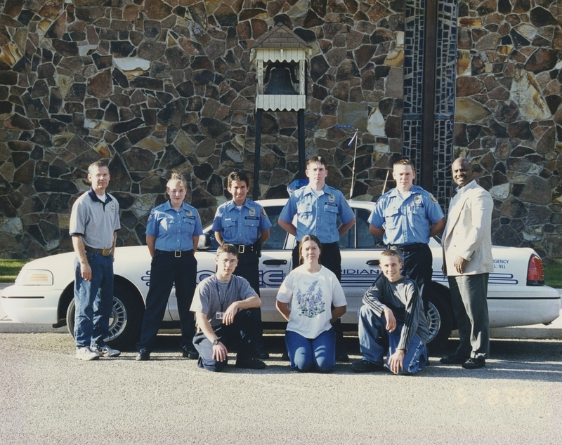 Photo circa 2000 shows Meridian Police Department Explorers.