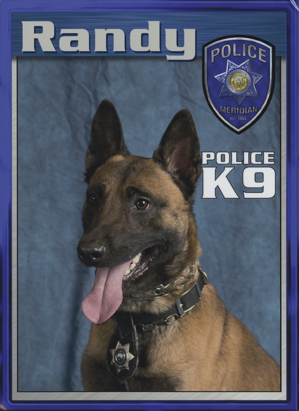 Randy-K-9 Police Card, circa 2012