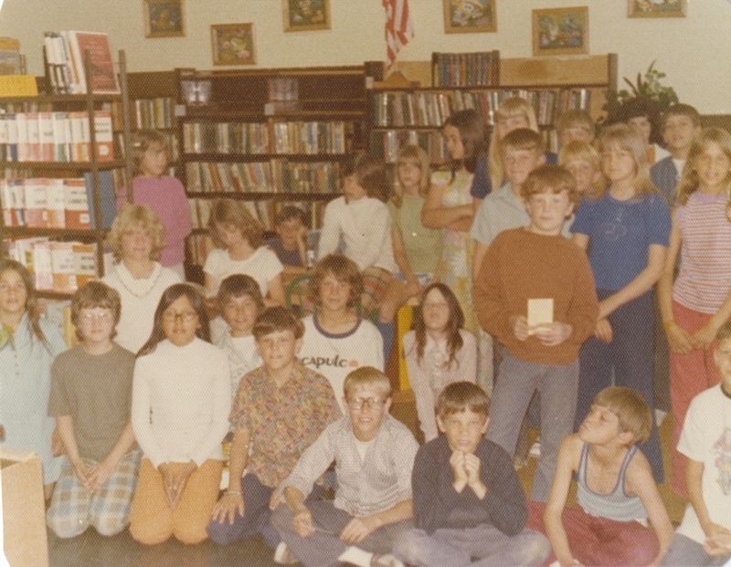 Meridian school class takes a field trip to the Meridian Library. 