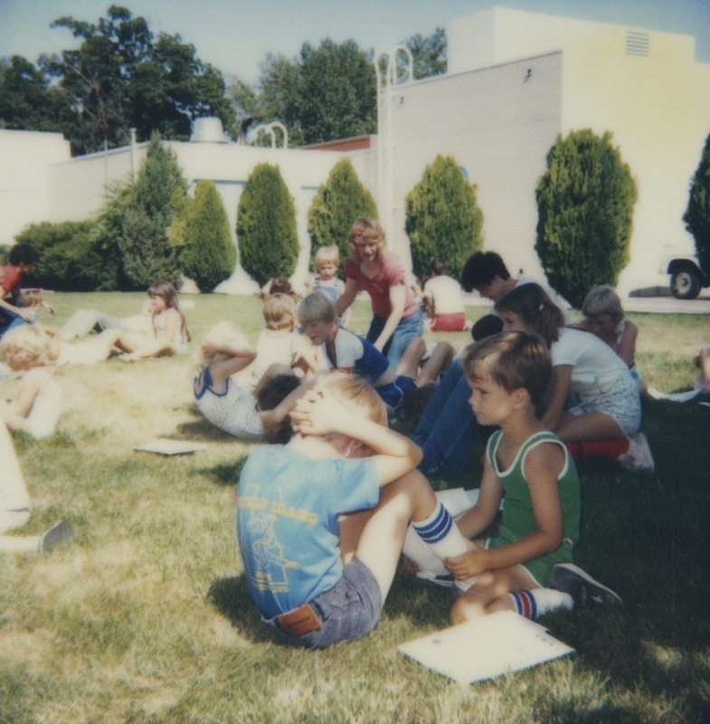 Lisa and Karen from the Boise YMCA engaged the children in a fitness test. This photo is the sit-ups portion of the test. 