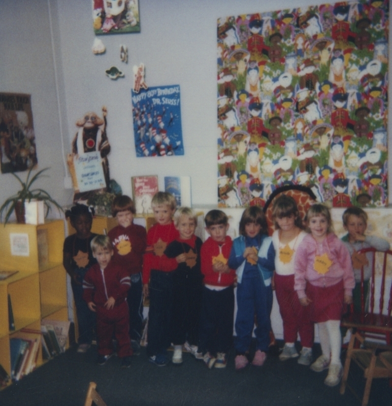 The Frontier Preschool visits the Meridian Library. 