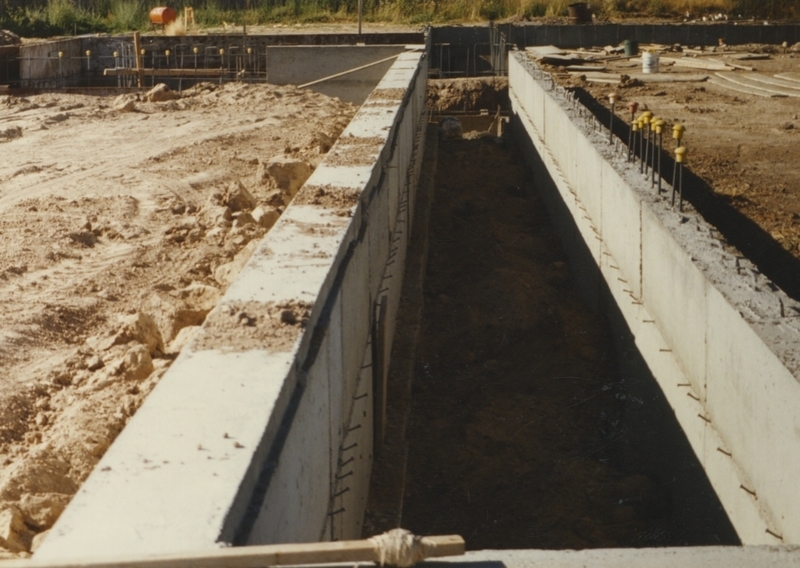 Construction on the Cherry Lane Library