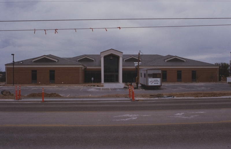 The Cherry Lane Library building at the tail end of construction, almost ready to move in, circa early 1997. 