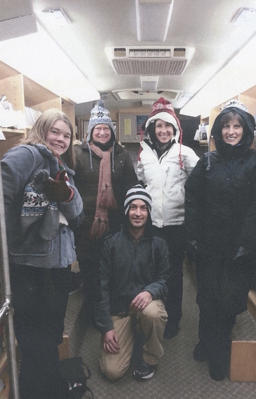 Meridian Library Bookmobile staff, circa 2016.