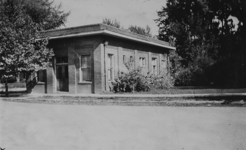 The Occident Club/Library building that was purchased in 1930. The photo is undated.