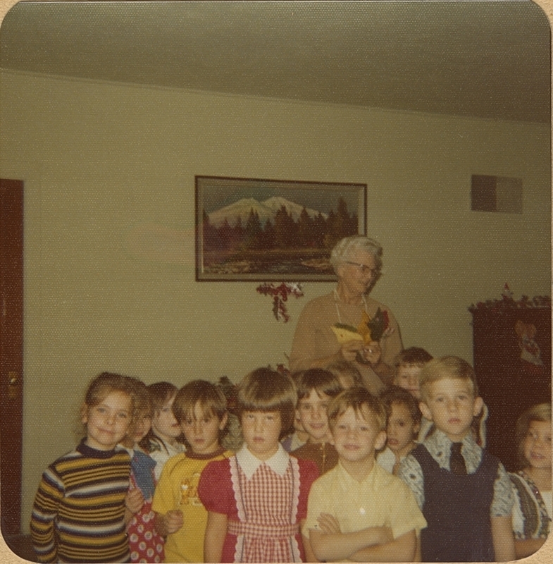 Grade School children visit the May 1973 Occident Club meeting