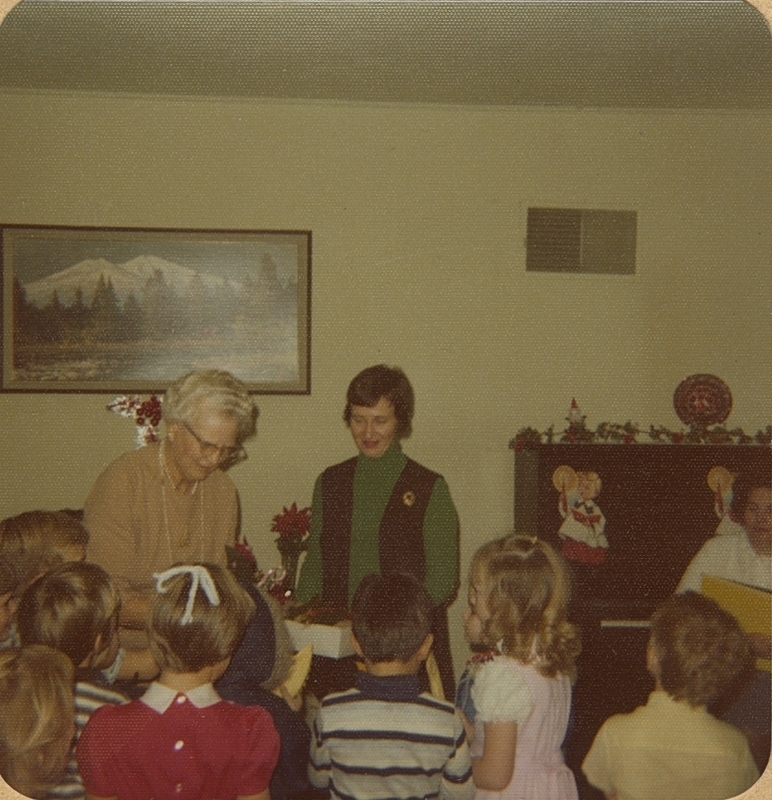 Grade School children visit the May 1973 Occident Club meeting