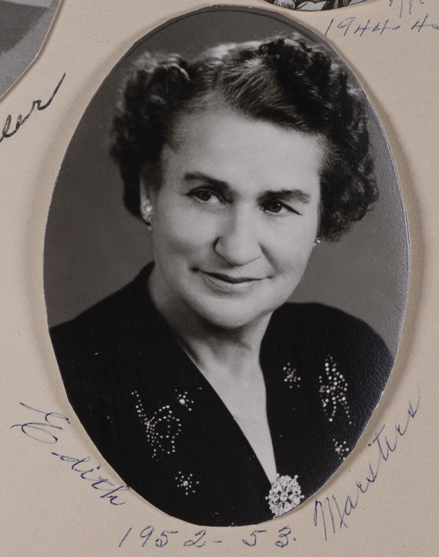 Edith Marsters-Occident Club President 1953-1954