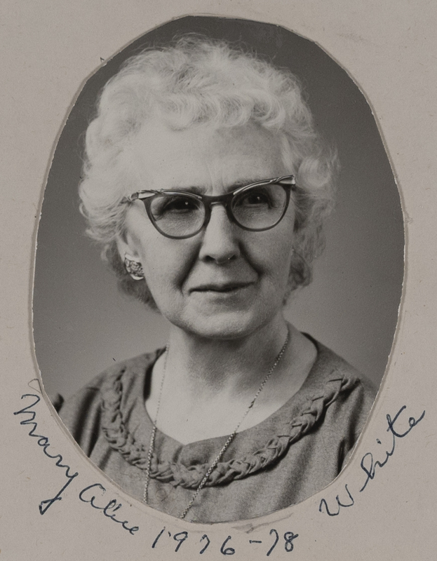 Mary Alice White-Occident Club President 1976-1978