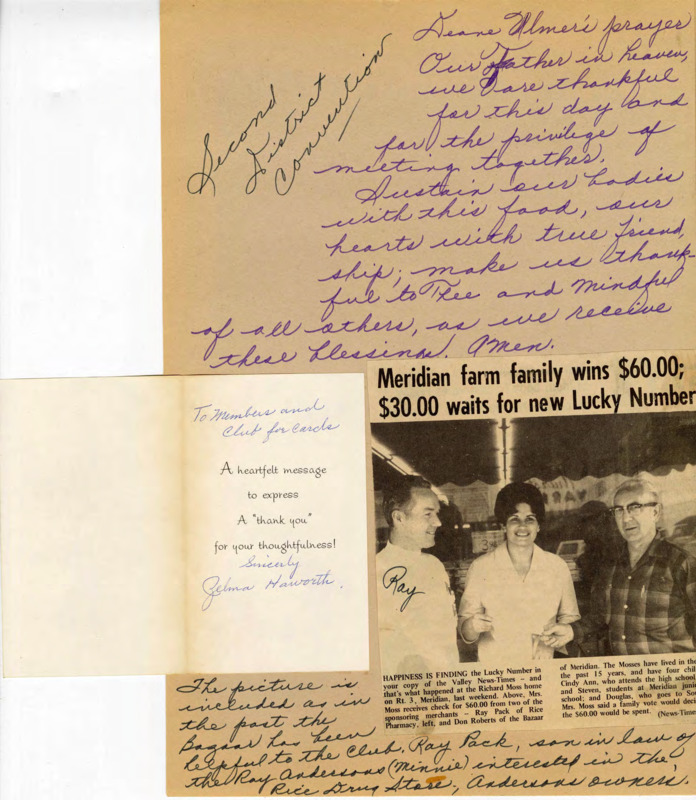 Occident Club Scrapbook 1970-1972