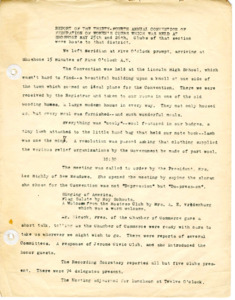 Miscellaneous Occident Club histories or documents pertaining to the Federation of Women's Clubs