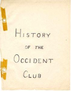 Conatins various club historian histories, club president yearly reports, as well as other miscellaneous documents from 1924-1945