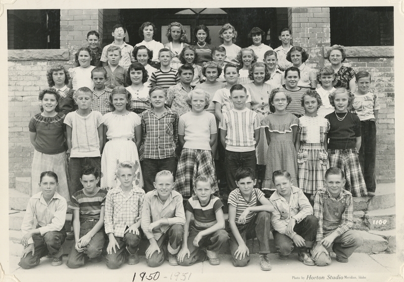 <b>Front Row L-R:</b> Ronald Owsley, Max David, Jack Flack, Benny Packard, Forrest Freer, Vern Stienbach, Wayne McLarren, Marco Grow <br><b>Second Row L-R:</b> Mary Snider, Danny Owen, Karen Woods, Darwin Berheim, Emma Bedard, Roger Launsbury, Sandra Boice, Delores Wright, Ida Gay Patch <br><b>Third Row L-R:</b> Carolyn Ax, Lynn Lardall, Lurleen Anderson, Robert Howard, Rogene Alger, Lyle Petty, Roberta Reed, Larry Bates, Frances K. McArthur, Clayton Hartz <br><b>Fourth Row L-R:</b> Margaret Kreigbarem, Jack Kindall, Anita Gass, Gary Boyd, Laureen Hollaway, Lynn Lerdell, Patty Bedard, Lester Downer, Marvel Lotridge, Mrs. Truatman <br><b>Fifth Row L-R:</b> Lavon Mattox, Glen Wilson, Margie Eggers, Lola Reinhart, Leona Wilmarth, June Ausman, Frances Steinboch, Don Jordan