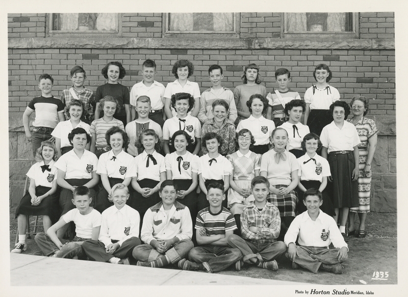 Meridian Elementary School Glee Club (undated), names unknown, circa late 1940s to 1950s