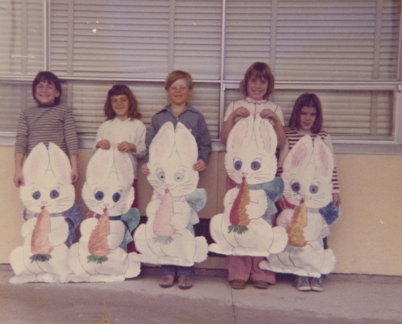 Meridian Elementary School Easter Bunnies, circa 1970s