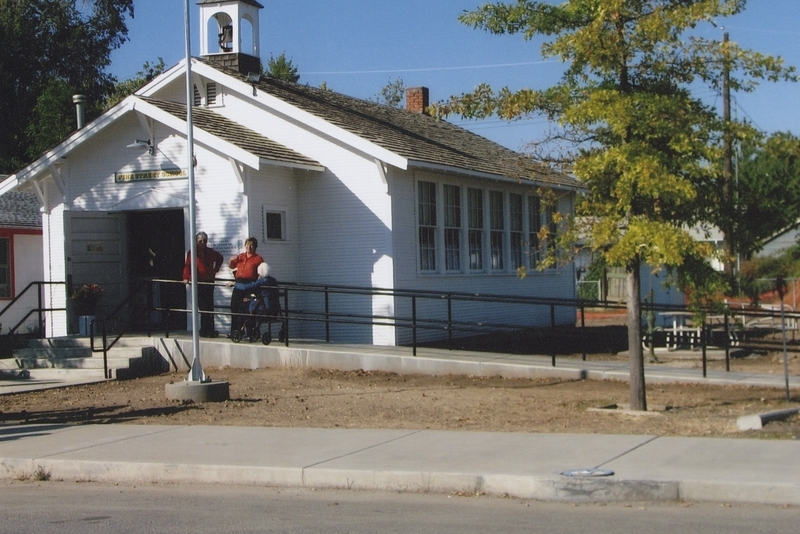 September 26, 2008 rededication at the Pine Street School. In March of 2008 the Pine Street School was relocated to its current location (North Meridian Rd. and West Pine Avenue). This relocation was possible by the generosity of John Spencer Sr., John Spencer Jr., and Associated Pacific Movers. 